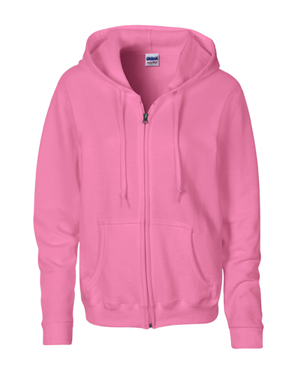LSHOP Heavy Blendª Ladies« Full Zip Hooded Sweatshirt Azalea,Black,Navy,Red,Sport Grey (Heather),White