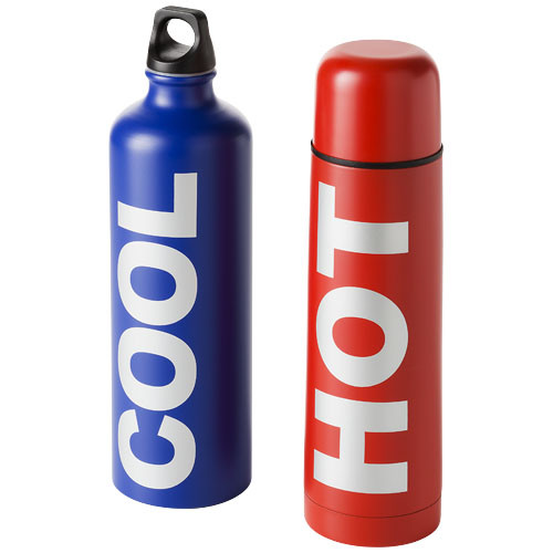 PF Hot und Cool Isolierflaschen Set rot,blau